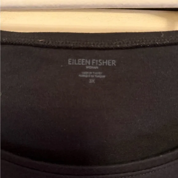 Eileen Fisher Classic Black Blouse - Picture 2 of 2
